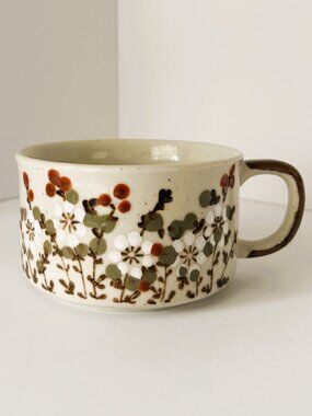 Otagiri Poppy Print Stoneware Soup Mug